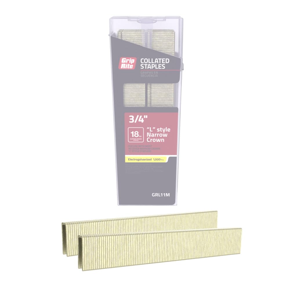 Grapas GRL11M electrogalvanizadas para fijar molduras sin astillar la madera 4