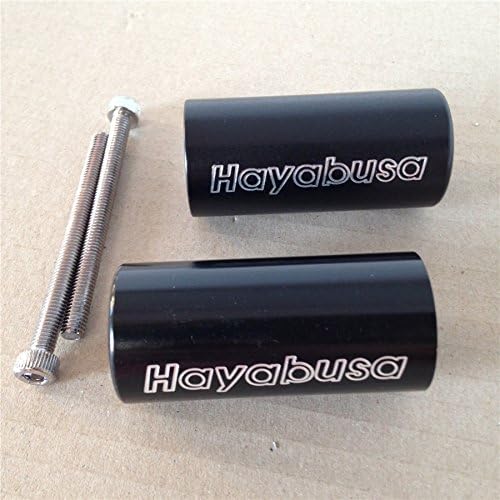 HONGK - Extremos de barra de palanquilla de 3 pulgadas de largo compatibles con Suzuk Hayabusa Gsxr1300 1999-2014 negro B01C0SYWL2