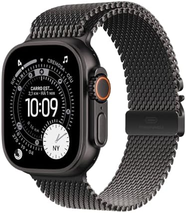 Apple Watch Ultra 3 GPS + Cellular, Caixa em titânio preto de 49 ...