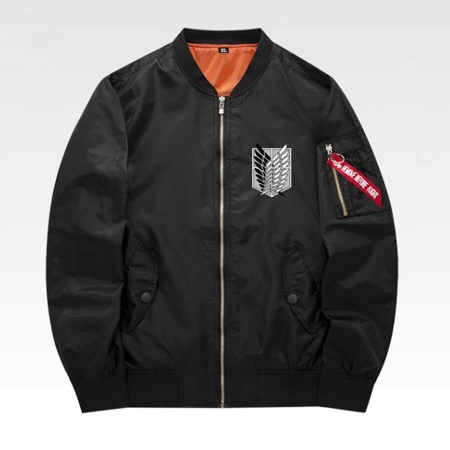 Amazon.co.jp: 進撃の巨人 パーカー 長袖 フライトジャケット