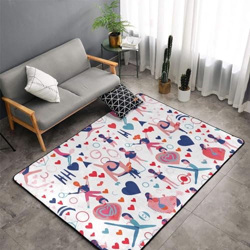 Tapis de gymnastique lavable grand format en velours doux - 3