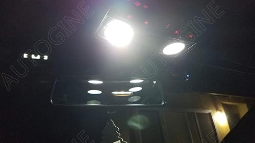 Miniatura 4 de Kit de 8 luces LED blancas para interiores Toyota RAV4 2006 2007 2008 2009 2010 2011 2012 súper brillante 6000K luces LED interiores paquete +