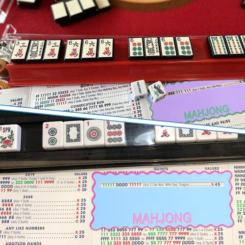 Cartas guía Mahjong para principiantes 4 piezas miniatura 5
