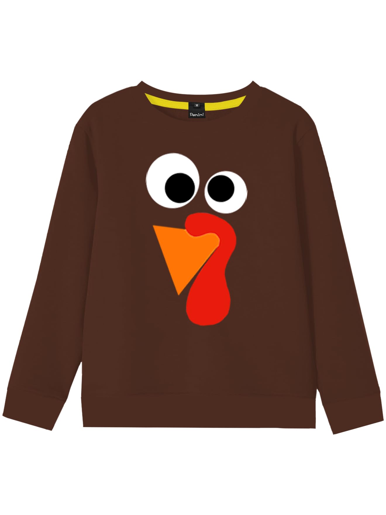 Remimi Kids Halloween Sweatshirt Long Sleeve Thanksgiving Tops 3-14 Years