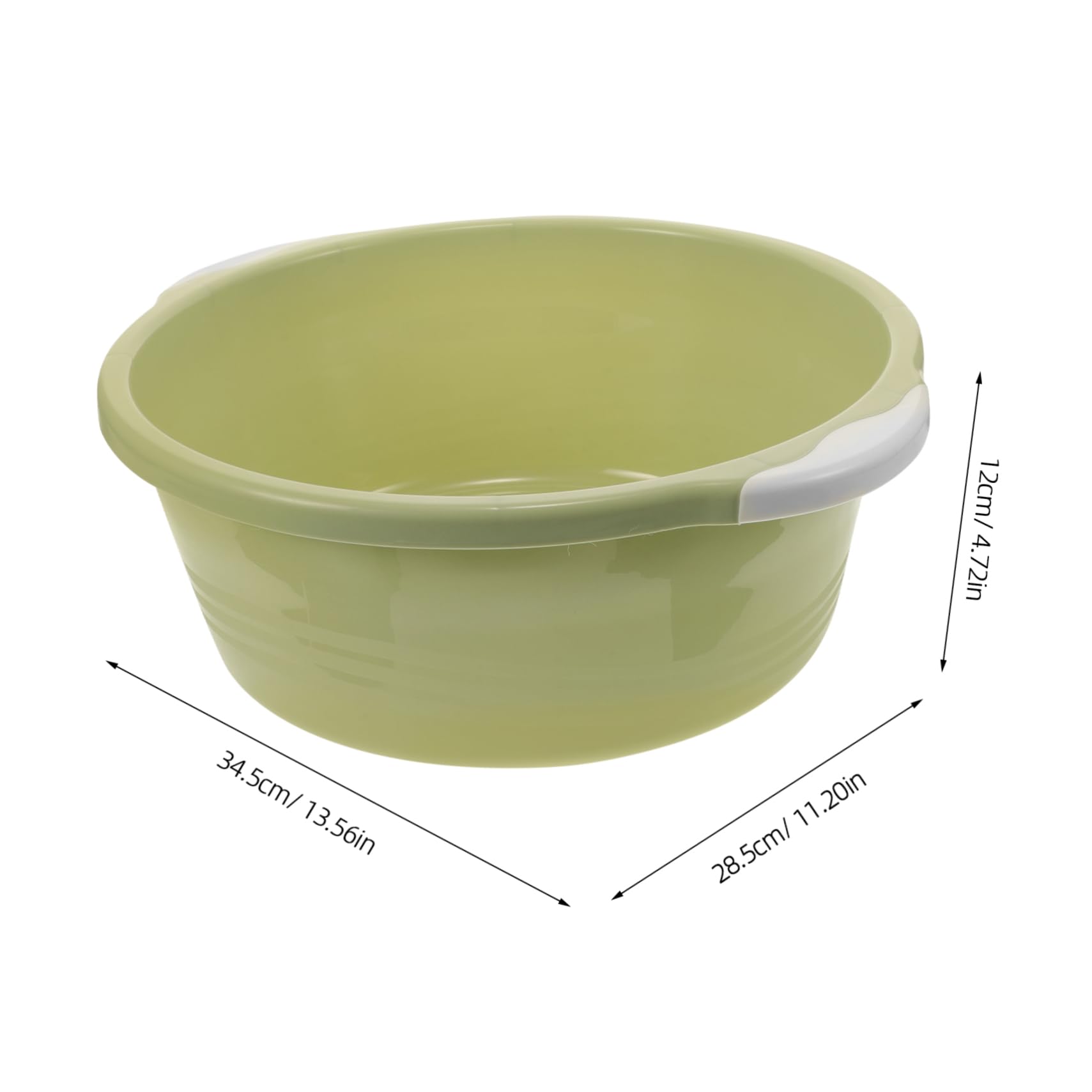 OATIPHO Home Foot Basin Plastic Wash Basin Washbasin for Soaking Feet Round Bowl Classic Design