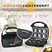 Pancake Maker, Mini Pancake Maker Machine Nonstick with Quick Heat-Up Make 8 pcs Pancakes, Electric Pancake Maker, Great for Breakfast, Snacks and Desserts