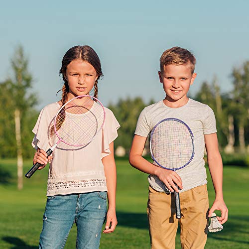 iheyfill 12 Stück Badminton Bälle,Gänsefeder Badminton Federbälle,Naturfederbälle Federball Shuttle Mit Gänsefedern Federball Shuttlecocks Badmintonbälle