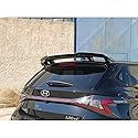 Motordrome Dachspoiler (Spoiler Cap) kompatibel mit Hyundai i20 III N (1.6 T-GDi) 2020- (ABS Schwarz glänzend)