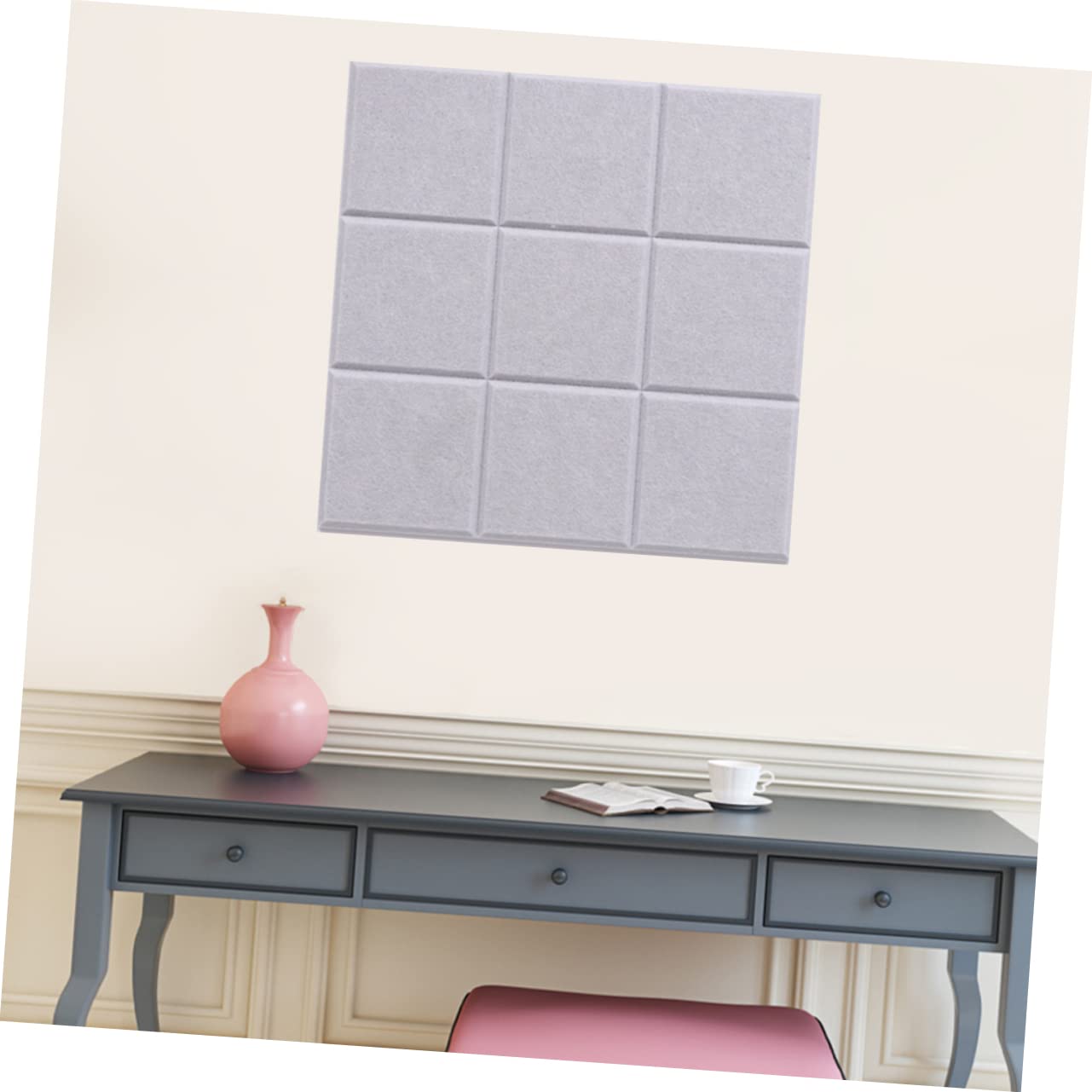 GANAZONO 4pcs Felt Message Board Moonlight Grey Wall Decoration for Bedroom Kindergarten Classroom Safe Material Versatile Photo Display Note Organizer