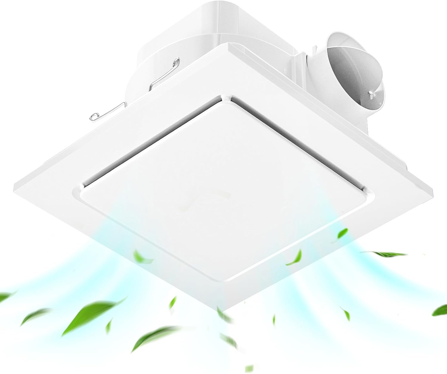 Amazon.com: Hon&Guan Bathroom Exhaust Fan, Quiet Square Bathroom Vent ...