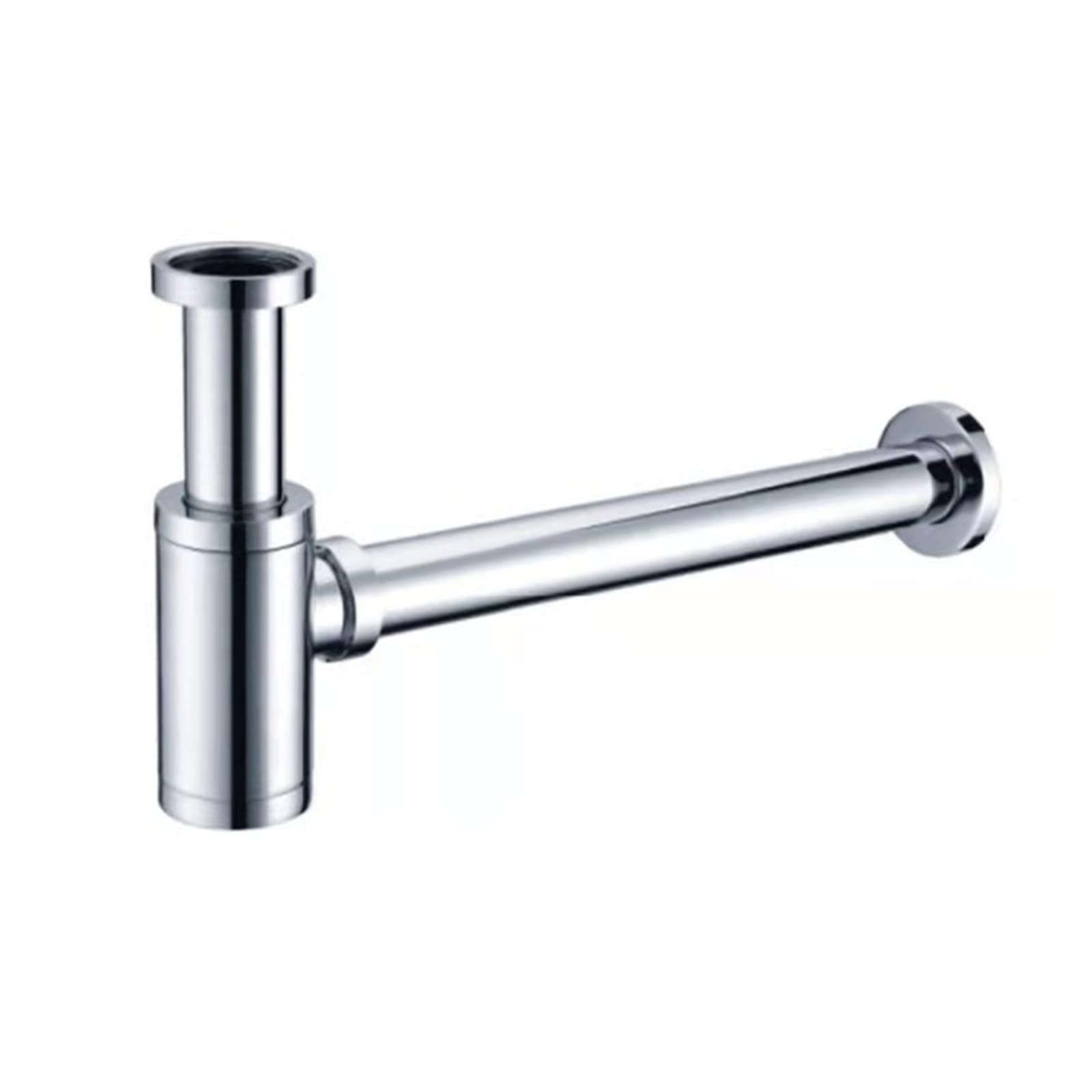 yaoqijie Kit de fila de pared de alcantarillado de lavabo, fregadero de baño de latón cromado, desagües de sifón, trampa for botellas con desagüe emergente, accesorios de tubería lasting ( Color : 2 )
