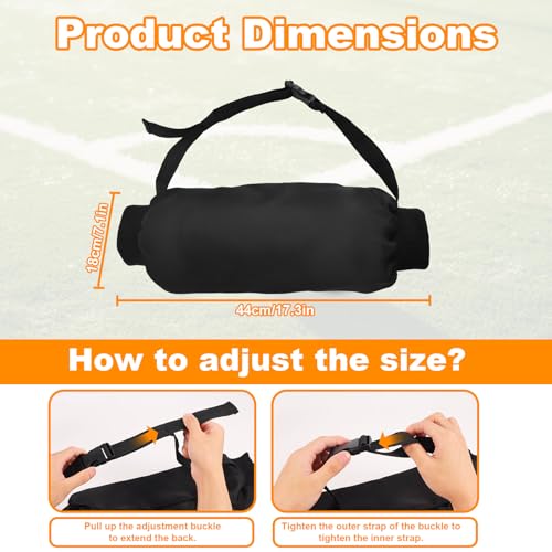 Football Hand Warmer Pouch, Polyester Windproof Football Hand Muffs Warmer Practical Sports Accessories Suitable for Camping Hiking Cycling (Black)