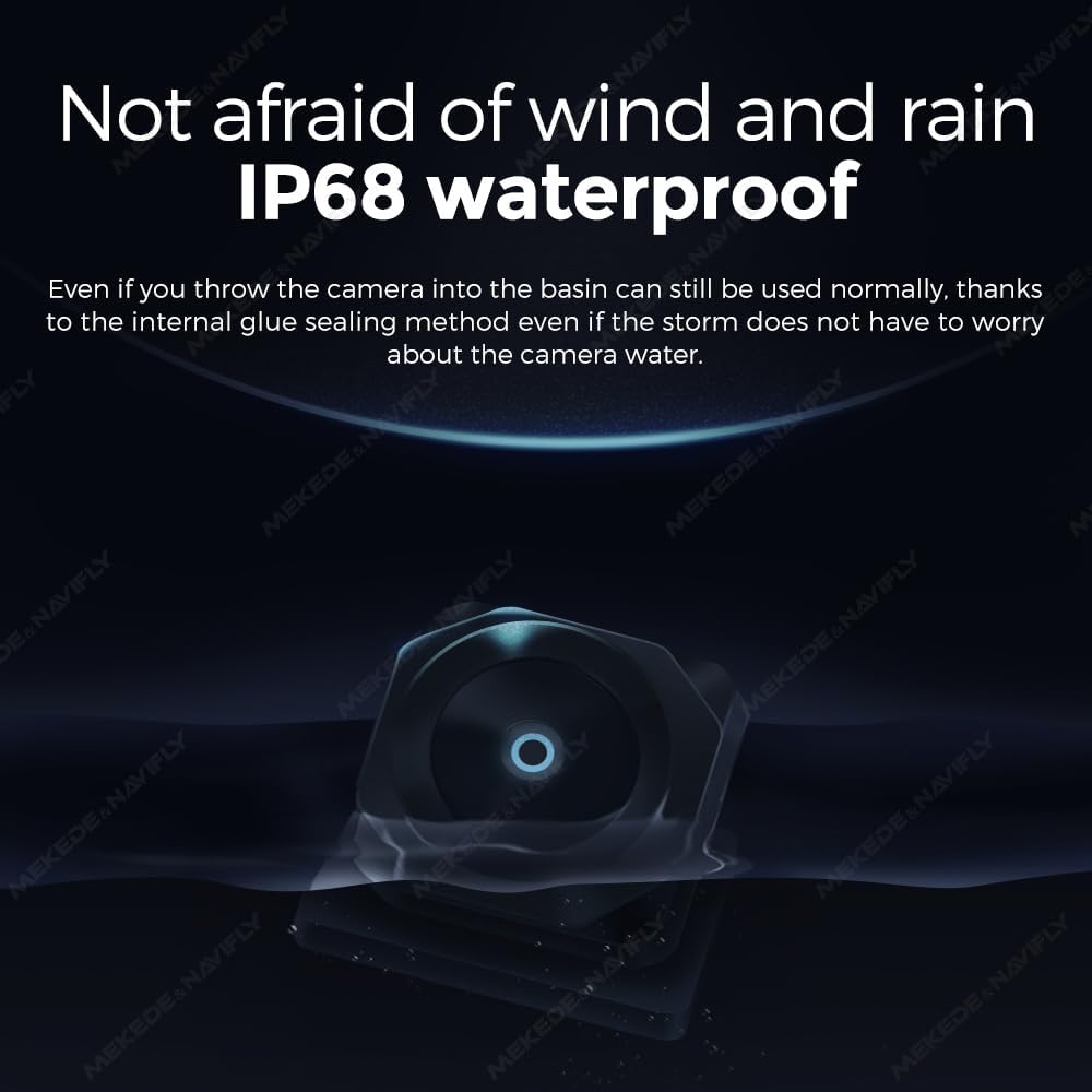 MekedeTech DUDUAUTO 360° Panoramic Camera 1080P AHD, Rear Front Left Right Around View