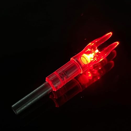 Miniatura 27 de 6/12 PCS S Lighted Nocks for Arrows .244"/6.2mm Inside Diameter Lighted Arrow Nocks for Archery Hunting