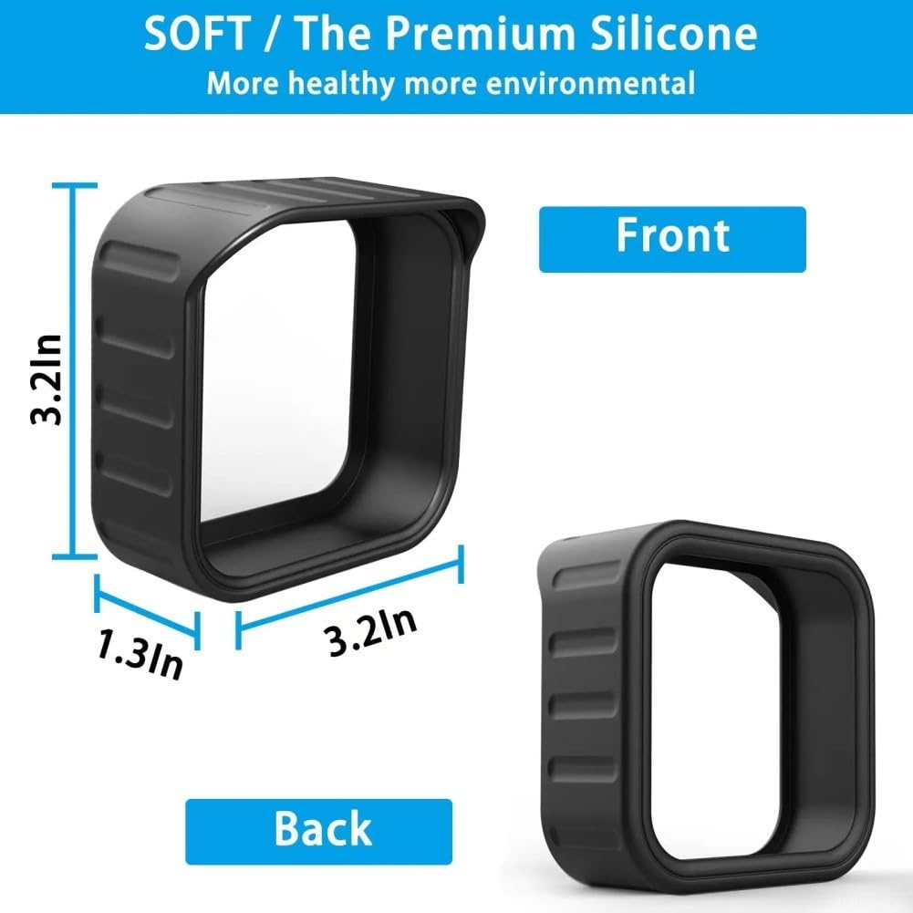 Housse de protection en silicone pour appareil photo Blink Outdoor XT2, coque de protection solaire imperméable, protection contre les intempéries pour la sécurité à domicile (noir)