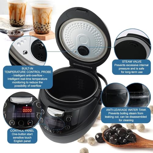 Cuiseur à perles de tapioca automatique 6L avec panneau tactile intelligent