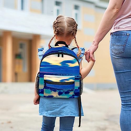 Sac à dos bleu méduse école primaire et collège pour fille et garçon - 6
