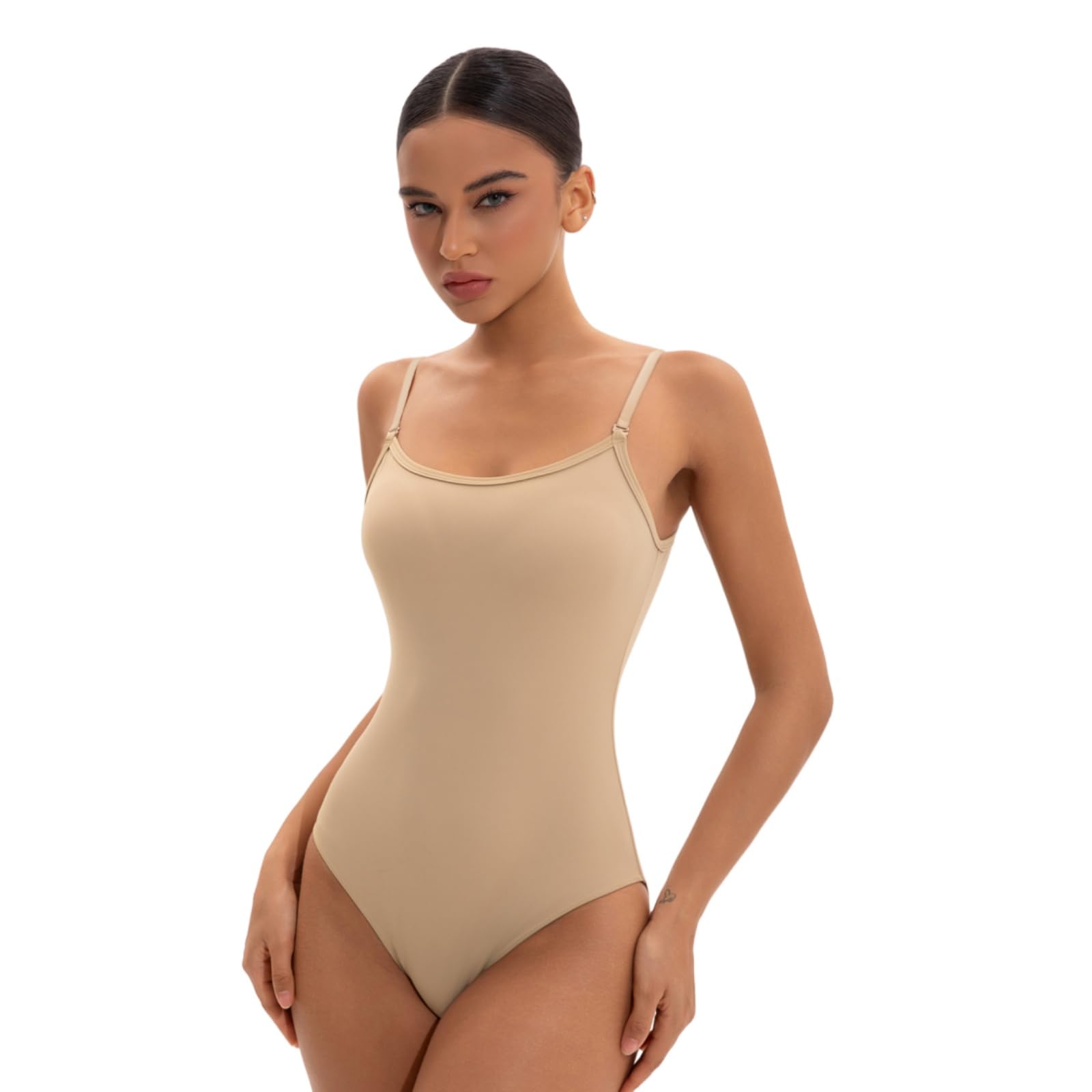 Justaucorps de ballet à sangle réglable pour femme - Justaucorps de gymnastique et de danse - Justaucorps de danse pour adultes et filles
