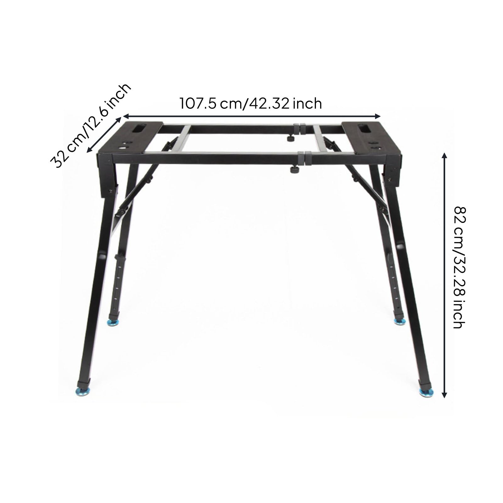 Support de Clavier Pliable Support Électronique Support Réglable Support pour Clavier de Scène Acier Solide Plateforme Stable Pliage pour Économiser , Single Layer