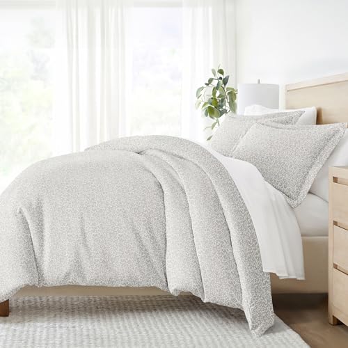 LINEN MARKET Duvet Cover Queen (Light Gray) - Experience Hotel-Like