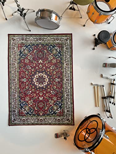 FanMerch Miniature Vintage Drum Rug for 1:4 Scale Axe Heaven Drum Kits for Display Only