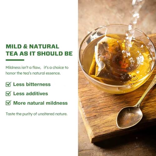 Image of VailHerbTea Thyme Leaves Tea Bags for Respiratory System Support, 6-in-1 Herbal Tea with Mullein, Elecampane for Throat & Digestive Support. Caffeine-Free - 50 Count