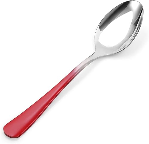 Miniatura 9 de Bysta - Juego de cubiertos rojos juego de cubiertos de acero inoxidable de 20 piezas juego de utensilios de cocina para 4 juego de cubiertos para el