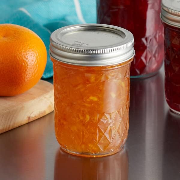 Mason Ball Jelly Jars8 oz. each Quilted Crystal Style