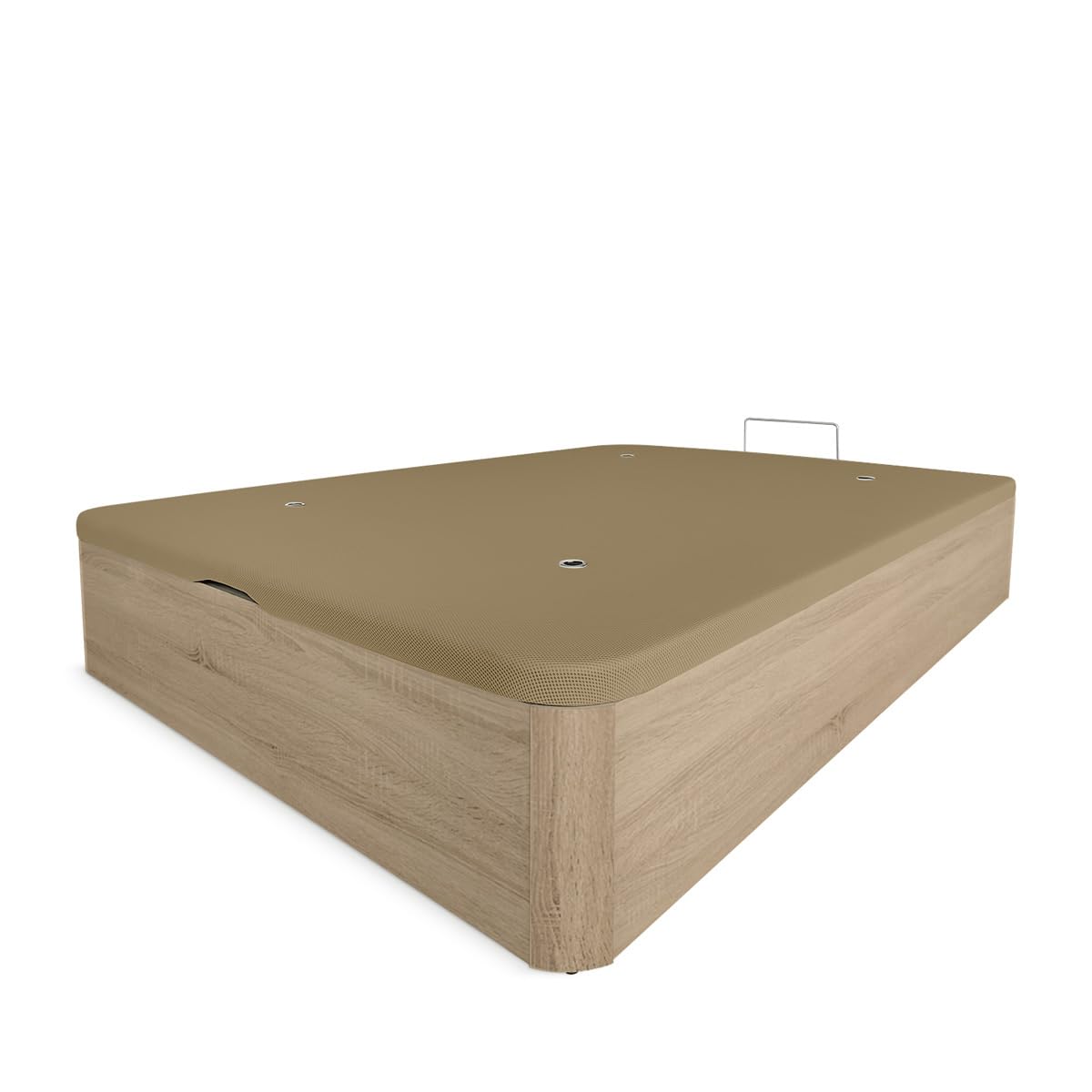 amuéblate Online - Canapé Abatible de Madera Súper Reforzado con Gran Capacidad, Esquinas Redondeadas, 135 x 190, Cambria
