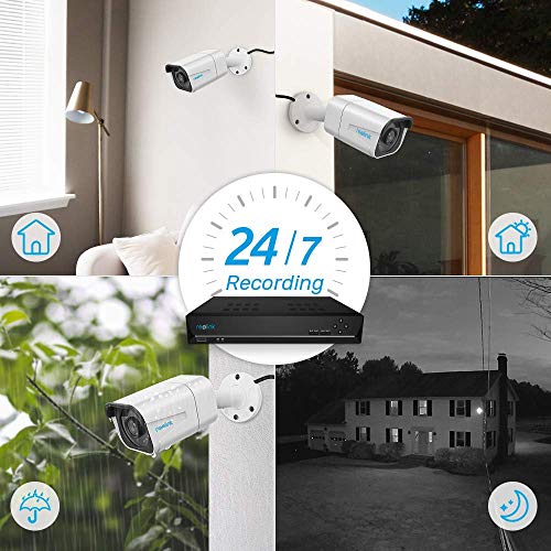 Telecamera di Sicurezza da Esterno Reolink 4K Ultra HD 8MP Aggiuntiva PoE IP B800 Funziona Solamente con il Sistema di Telecamera Reolink 8MP PoE