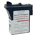 Save On Postage Ink Compatible 797-M Red PB Postage Machine Ink - Cartridge for mailstation2 Postage...