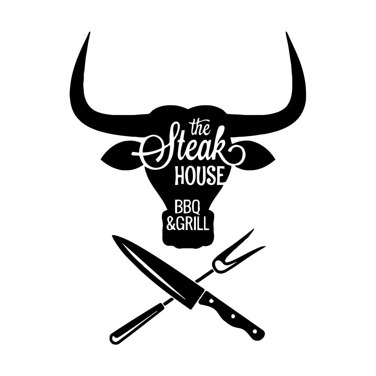BBQ Wall Sticker Meat Special Grill Steak House Beef Food Vinyl Wall Decal Home Decoration Accessories for Resturant Extra Large - 80x105cm