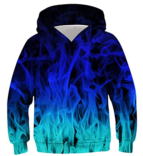 Idgreatim Sweat-shirt à capuche pour garçon et fille avec imprimé 3D - - L Cover