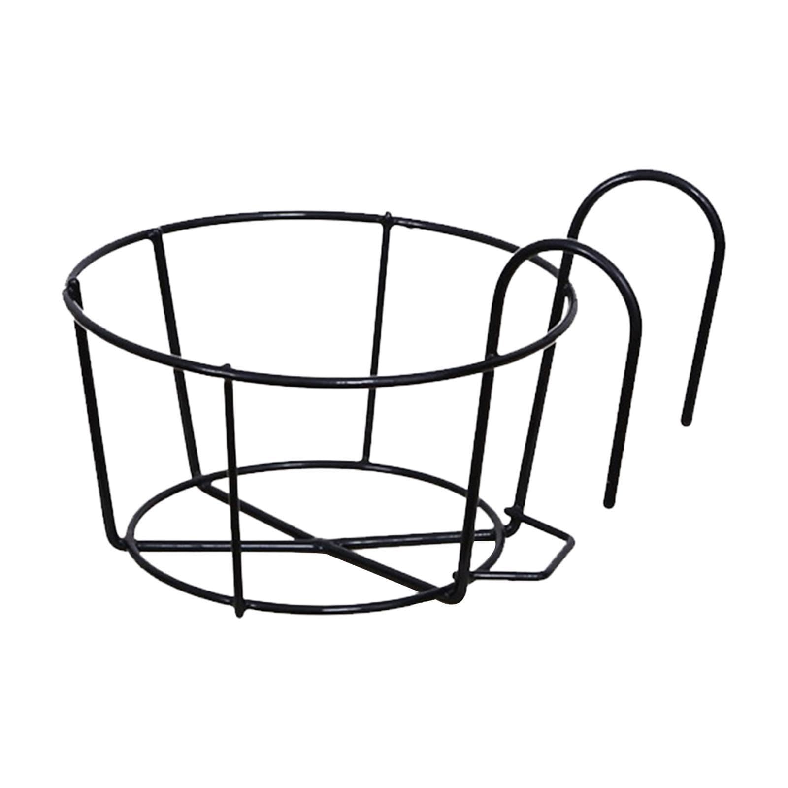 mophrati Without Any Hardware Iron Hanger Shelf For Plants Black 12cm