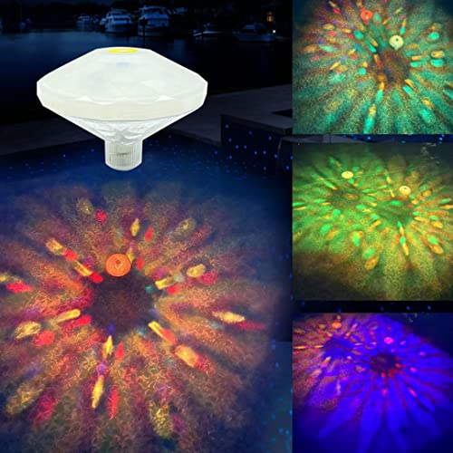 Luces LED flotantes para piscinas y bañeras con carga solar 5