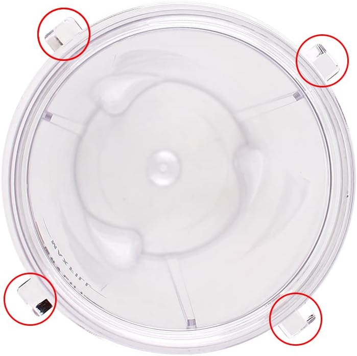 Anbige Replacement Parts for Ninja Blender, 16oz Cup with Lid Compatible with Ninja BL770 BL660 BL810 QB3000 All Pro 4 Tab Blenders (2 cups + 2 sip&seal lids)