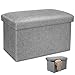 Coffre de Rangement 40 x 25 x 25 cm Pliable Tabouret avec Espace de Rangement Multifonction Rangement Repose Pieds Boîte pour Rangement et comme Siège