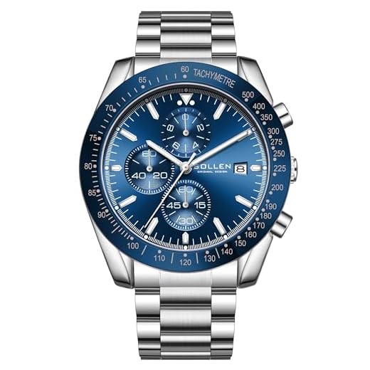 Mens Chronograph Watches,Big Face Casual Analog Quartz Watch with Calendar