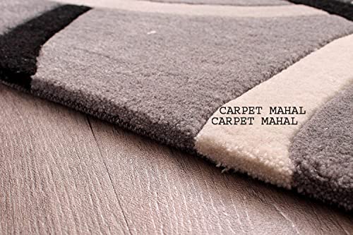 Image of Carpet Mahal Export Quality Handmade Tuffted Pure Woollen Carpet for Living Room Bedroom Size 7 x 10 feet (210X300 Cm) Color-Multi