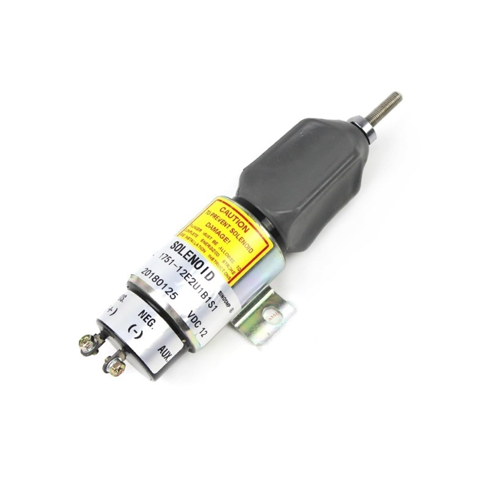 Solenoide de corte de combustible Válvula solenoide de corte de combustible 1751-12E2U1B1S1 de 12 V, compatible con Genie S40, S45, S60, S65, S80, S85, Z45, Z51, Z60 y Z80. Parada de Corte