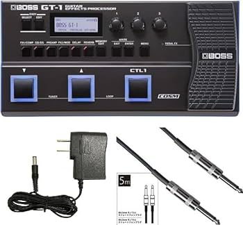 BOSS GT-1 ／極美品、汎用アダプターとBOSS GT-1の教科書本付き BOSS GT-1 【汎用DC9Vアダプター・セット】 マルチエフェクター