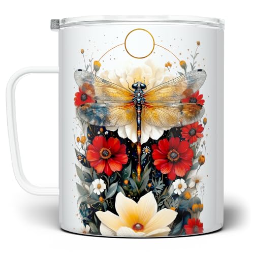 Vaso Térmico Loftipop Floral Dragonfly 12oz con Tapa miniatura 1