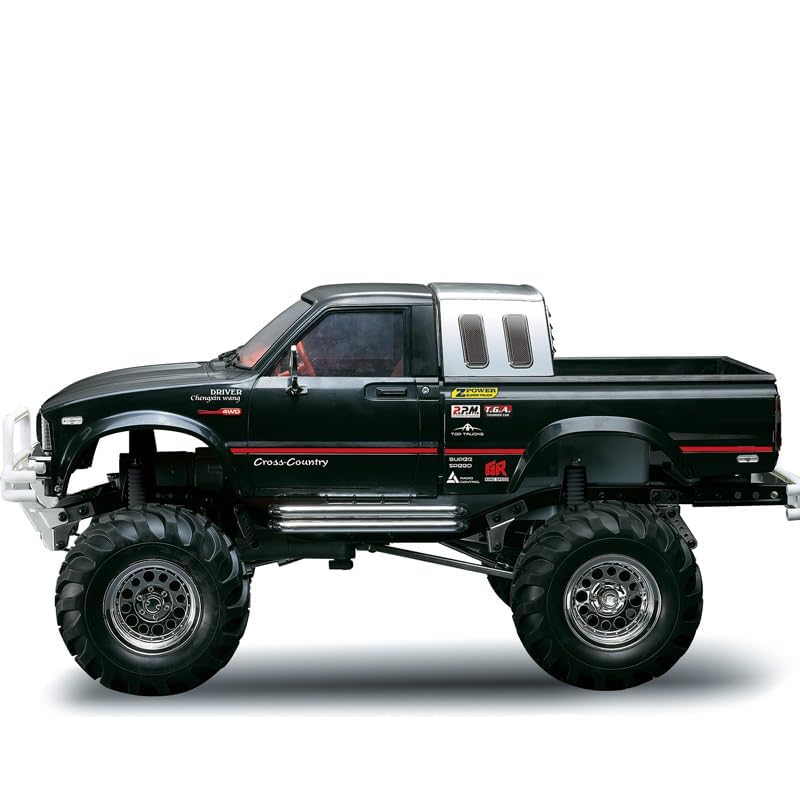 wheelfun RC Pickup Truck Unassembled 4 * 4 1/10 Rock Crawler Chassis Axles Wheels Rally Car Racing Model KIT Black Hobby Grade Model