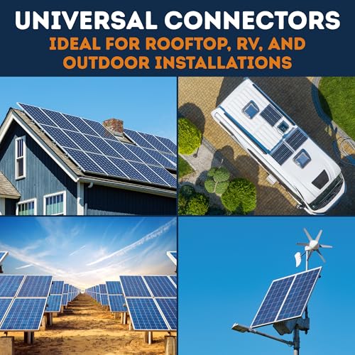 XYRIS Solar Connectors T Branch 1 to 6 for Solar Panels, Solar String Splitter/Joiner (M/FFFFFF+F/MMMMMM 1 Pair)
