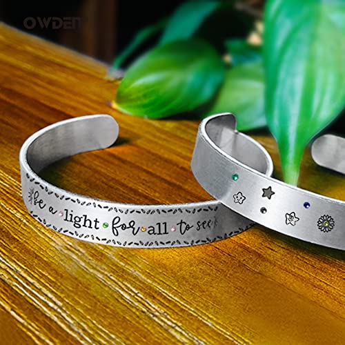 OWDEN 2 peças de marcador esmaltado de metal para estampagem e gravação de metal, faça você mesmo, c