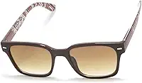 Óculos De Sol Retro Retangular Unissex Com Lentes Com Proteção Uv-400