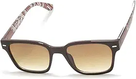 Óculos De Sol Retro Retangular Unissex Com Lentes Com Proteção Uv-400
