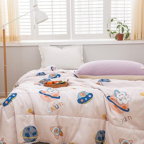Colcha de edredón delgada verano cama doble decoración 4