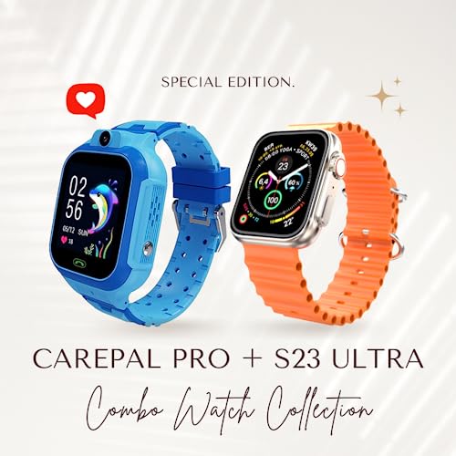 Image of sekyo Carepal Pro Smart Watch for Kids, Boys, Girls and Boys with Many Smart Features, Video Calling, Location Tracking(Carepal pro and S23 Ultra Combo for Men and Kids)