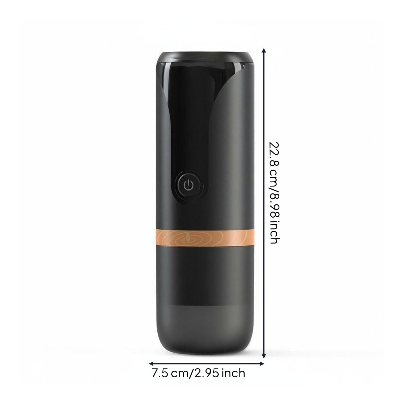 Tragbare Espressomaschine Kaffeekocher Kaffeemaschine Reisegerät aus Lebensmittelechtem 120 Ml Einzelportion für Camping Büro Reise Alltag